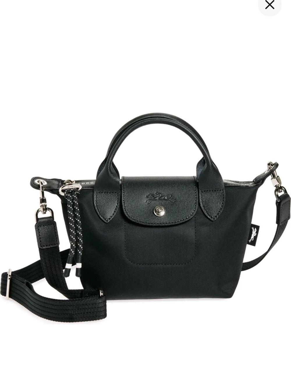 Longchamp Le Pliage Energy XS Top Handle Bag Black Shoulder Bag NWT